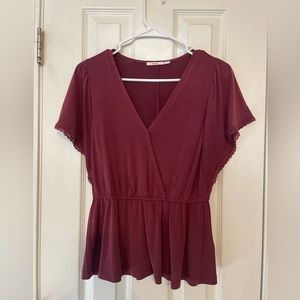 Women’s Burgundy Blouse from Francesca’s